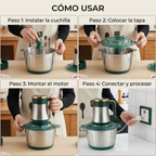 PICADORA ELÉCTRICA DE ALIMENTOS 3L 300W