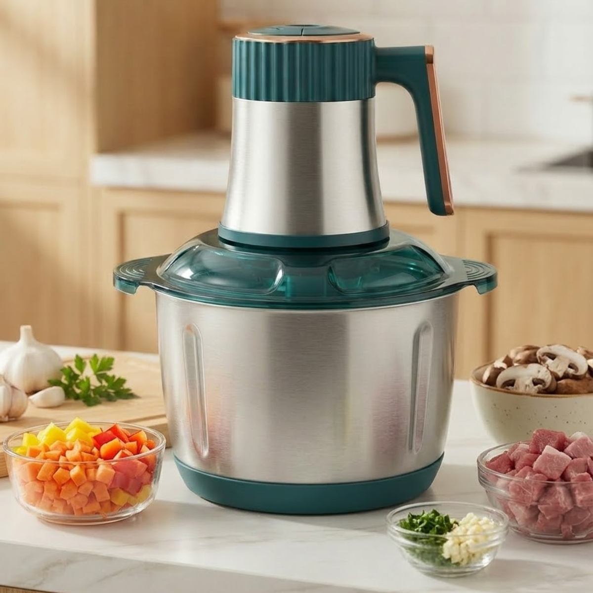 PICADORA ELÉCTRICA DE ALIMENTOS 3L 300W